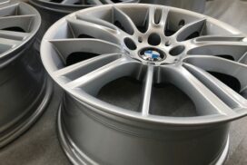 Jantes BMW laquées en RAL 9006 mat + vernis brillant